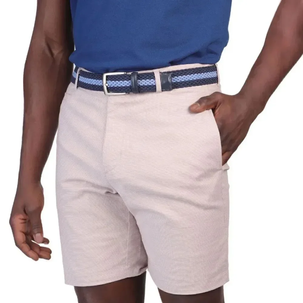 TailorByrd CONTRAST TRIM TEXTURED DOBBY SHORTS NEW khaki Size 38